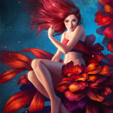 Схема вышивки «Цветочная фея»