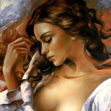 Схема вышивки «девушка»