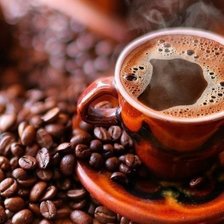 Схема вышивки «кофе»