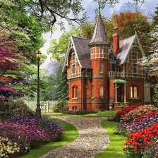 Схема вышивки «Пейзажи Доминика Дэвисона»