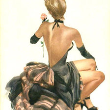 Схема вышивки «платье»