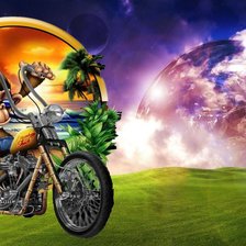 Схема вышивки «Мартышка и портал»