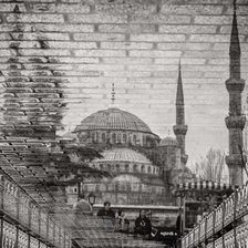 Схема вышивки «Иллюзия города»