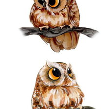 Схема вышивки «совушки»