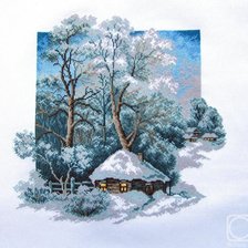Схема вышивки «зима»