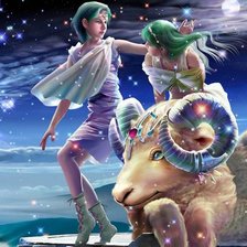 Схема вышивки «Овен»