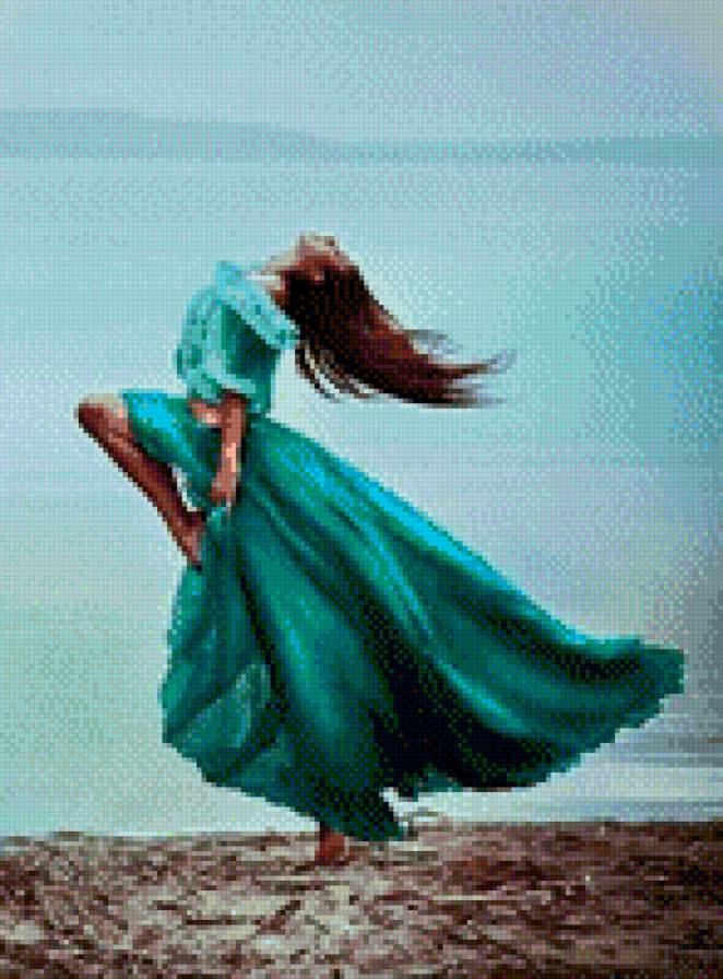 Свобода - свобода, волосы, платье, девушка - предпросмотр