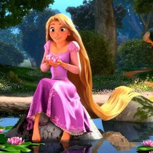 Схема вышивки «милая рапунцель»