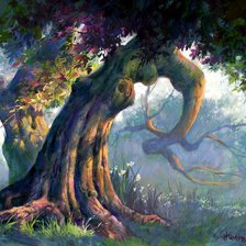 Схема вышивки «сказочное дерево»