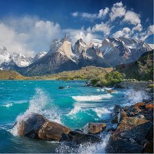 Схема вышивки «Торрес-дель-Пайне»