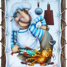 Схема вышивки «повар»