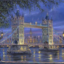 Схема вышивки «лондон вечером»