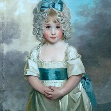 Схема вышивки «Картины художников "Портрет ребенка"»