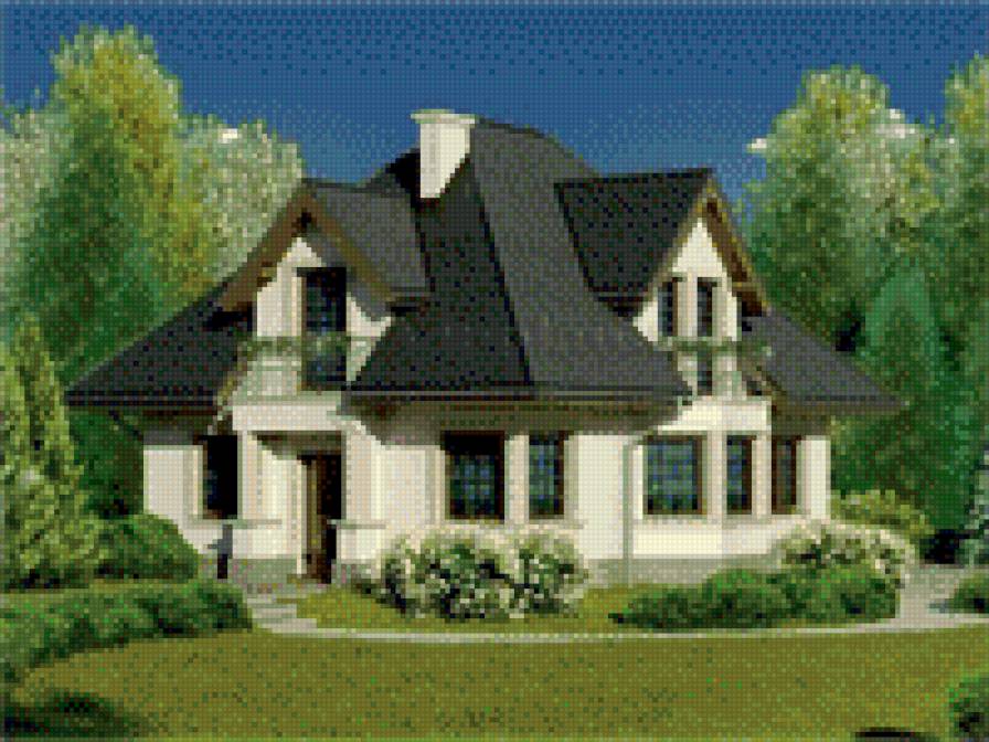 домик с мансардой - дом - предпросмотр