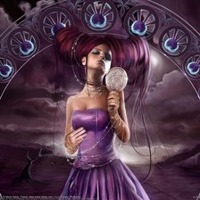 Схема вышивки «девушка»