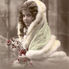 Схема вышивки «ретро открытка»