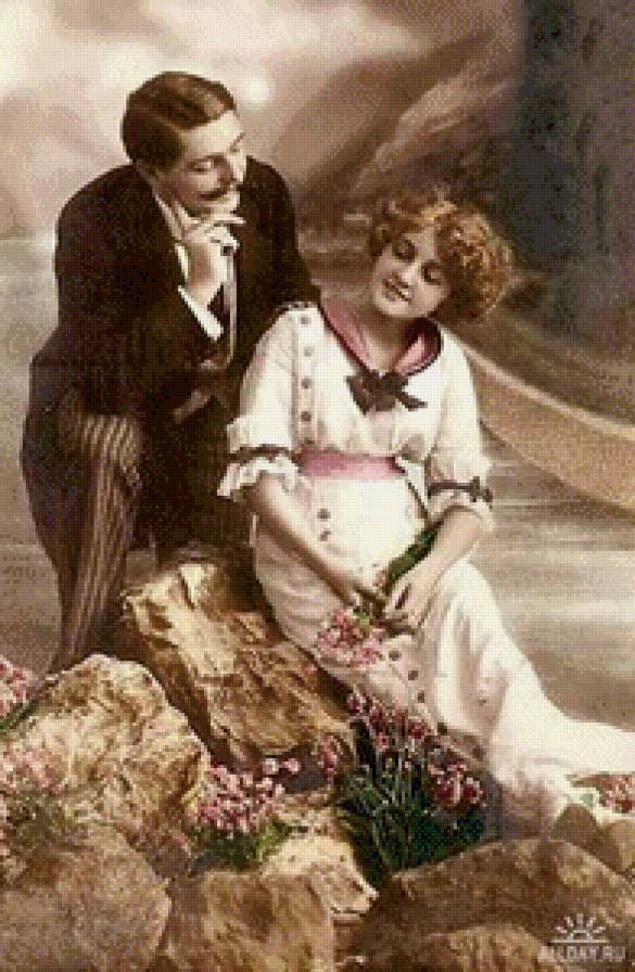 ретро открытка - ретро открытка - предпросмотр