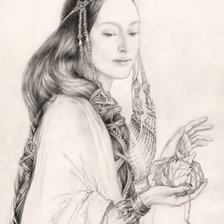 Схема вышивки «леди»