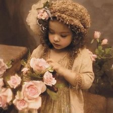 Схема вышивки «ретро открытка»