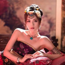 Схема вышивки «японка»