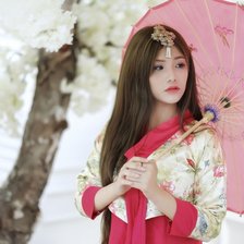 Схема вышивки «японка»