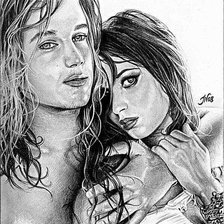 Схема вышивки «Серия "Двое"»