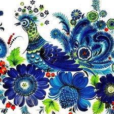 Схема вышивки «жостовская роспись»