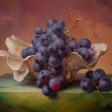 Схема вышивки «Темный виноград»