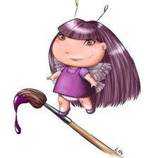 Схема вышивки «феечка художница»