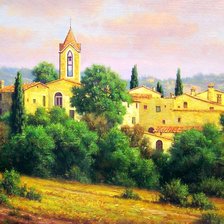 Схема вышивки «южный пейзаж»