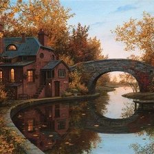 Схема вышивки «мостик»