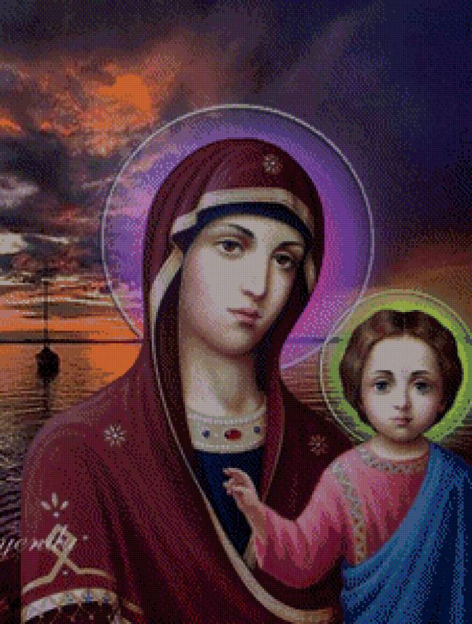 серия "религия" - религия.икона.богородица.исус - предпросмотр