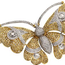 Схема вышивки «Золотая бабочка.»