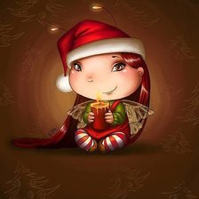 Схема вышивки «феечка рождества»