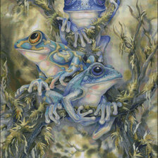 Схема вышивки «лягушенции»