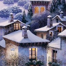 Схема вышивки «вечер в тоскане»