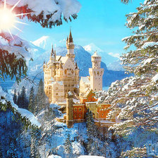 Схема вышивки «Замок Ношванштайн 3»