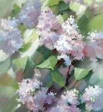 Схема вышивки «акварельная сирень (диптих часть 2)»