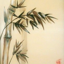 Схема вышивки «панно с бамбуком № 2»