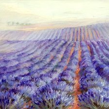 Схема вышивки «лавандовые поля в провансе»