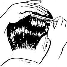 Схема вышивки «Corte masculino»