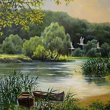 Схема вышивки «Серия "Летние пейзажи"»