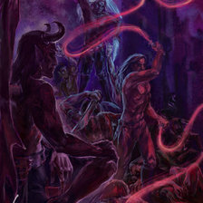 Схема вышивки «демон»