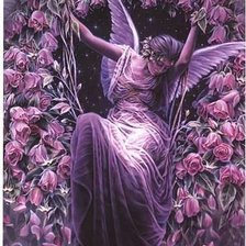 Схема вышивки «ангел»