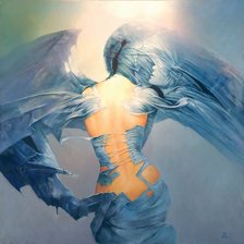 Схема вышивки «Девушка»