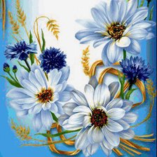 Схема вышивки «ромашшки»