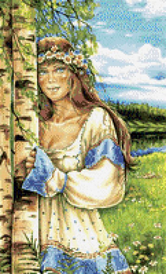 Лето - лето, девушка, цветы, девушка с цветами - предпросмотр