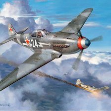 Схема вышивки «ЯК-3»