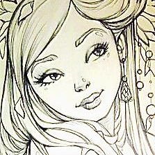 Схема вышивки «портрет девочки»