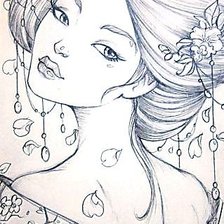 Схема вышивки «восточная девушка»